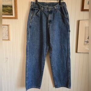 Lee Vintage 36x34 Dungarees Carpenter Relaxed Fit Blue Jeans for Men